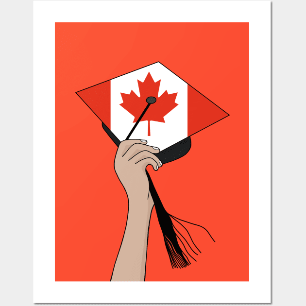 Holding the Square Academic Cap Canada Wall Art by DiegoCarvalho